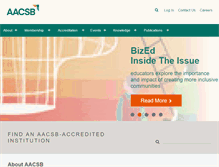 Tablet Screenshot of aacsb.edu