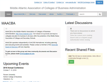 Tablet Screenshot of maacba.aacsb.edu